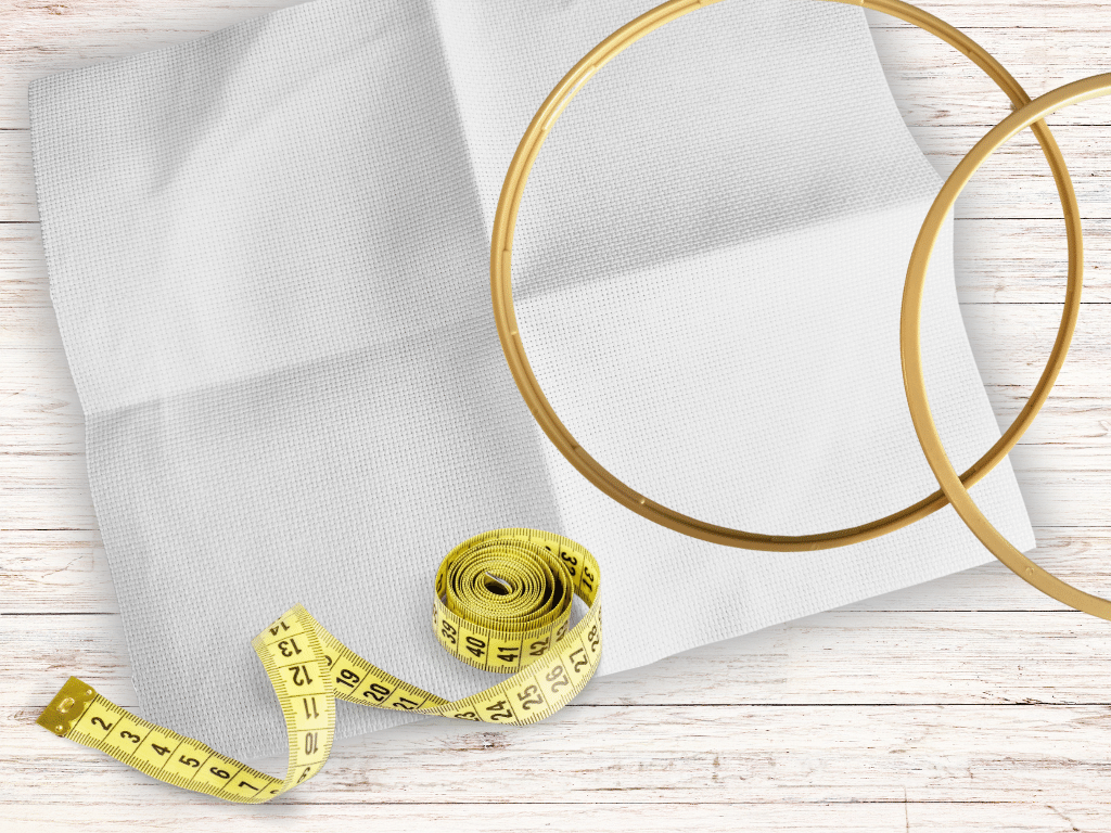 How to calculate cross stitch fabric size with formula and reference table